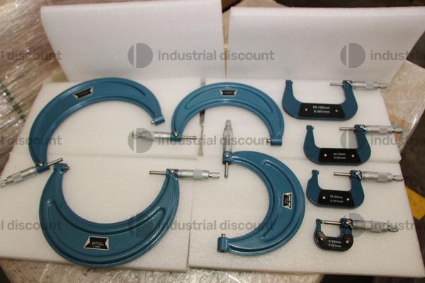138#9012 Set 8x Micrometri Millesimali per Esterni 0-200 x 0,001 mm  FREUTEK SDM0056 in vendita - foto 6