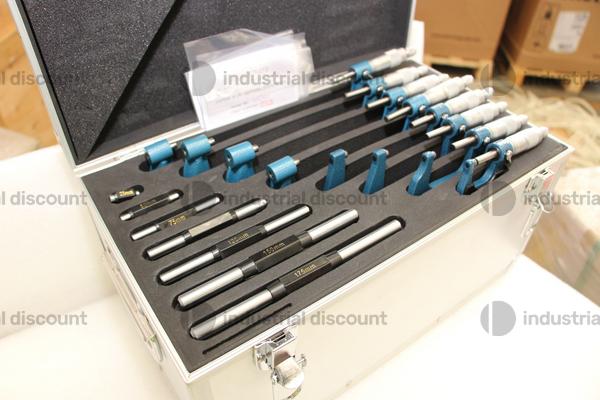 138#9012 Set 8x Micrometri Millesimali per Esterni 0-200 x 0,001 mm  FREUTEK SDM0056 in vendita - foto 26