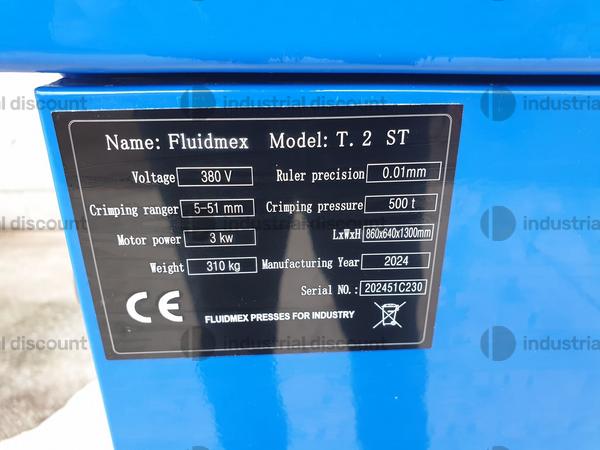 3#9061 Pressa per tubi idraulici FLUIDMEX  T.2 ST in vendita - foto 12