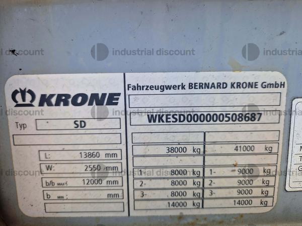17#9064 Semirimorchio Krone centinato in vendita - foto 9
