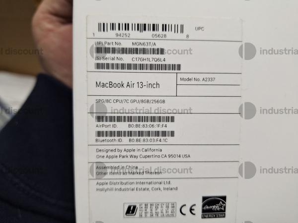 5#9095 Apple Macbook air M1 con scatola in vendita - foto 6