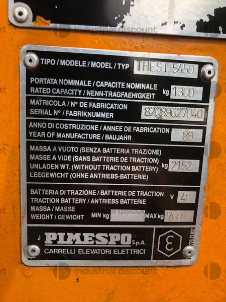 5#9140 Carrello elevatore retrattile elettrico OM in vendita - foto 3