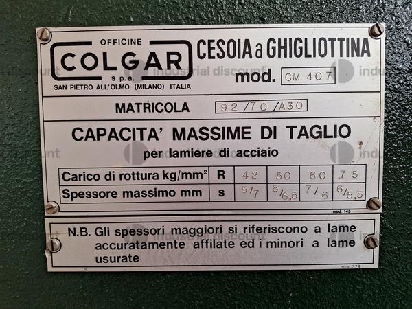13#9186 Cesoia a ghigliottina Colgar in vendita - foto 2