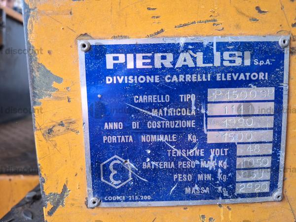 49#9186 Carrello elevatore elettrico Pieralisi in vendita - foto 4