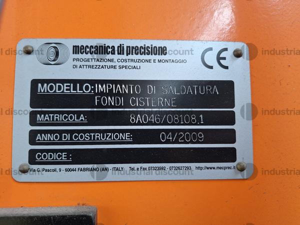 9#9186 Saldatrice per fondi con gruetta Fassi in vendita - foto 9