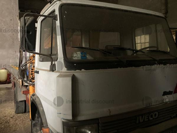 1#9189 Autocarro Fiat Iveco 109 con cassone ribaltabile trilaterale e gru Effer in vendita - foto 8