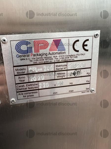 2#9216 Linea riempimento liquidi confezionatrice verticale GPA Packaging in vendita - foto 2