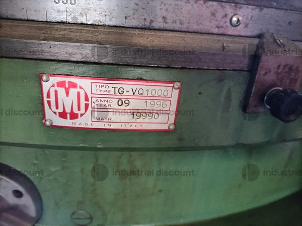 26#9299 Tavola girevole OMO TG VQ 1000 in vendita - foto 2