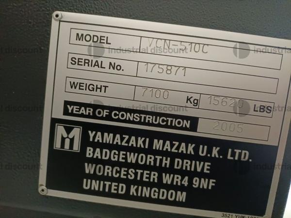 6#9299 Centro di lavoro verticale
MAZAK NEXUS 510 C in vendita - foto 6