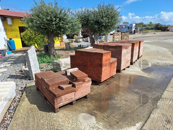 6#9304 Tavelle per pavimentazione  - Tegole - Pietre in granito - Ghiaia mezzanello in vendita - foto 2