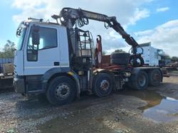IvecoEurotech truck with crane and 6 claw spider grapple - Lot 8 (Auction 9304)