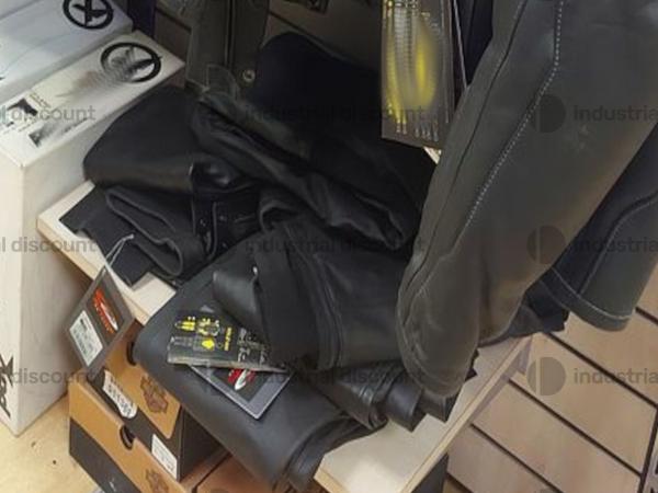17#9358 Pantaloni da moto in jeans e pelle Spidi e Harley in vendita - foto 2