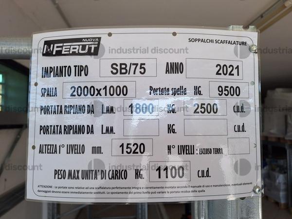 15#9370 Scaffalatura portapallet Nuova Ferut in vendita - foto 3