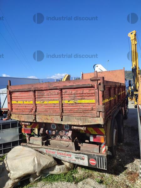 13#9387 Camion Fiat 180-26 ribaltabile trilateralecon Gru Bonfiglioli in vendita - foto 8