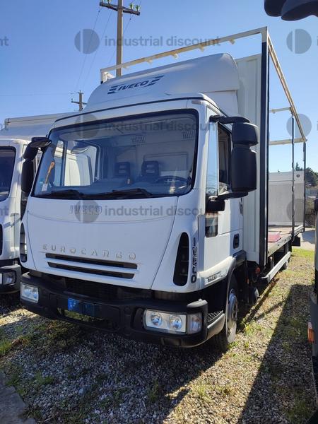 17#9387 Camion centinato IVECO Eurocargo 75e18sponda indraulica posteriore in vendita - foto 4