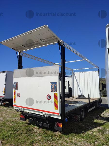 17#9387 Camion centinato IVECO Eurocargo 75e18sponda indraulica posteriore in vendita - foto 6