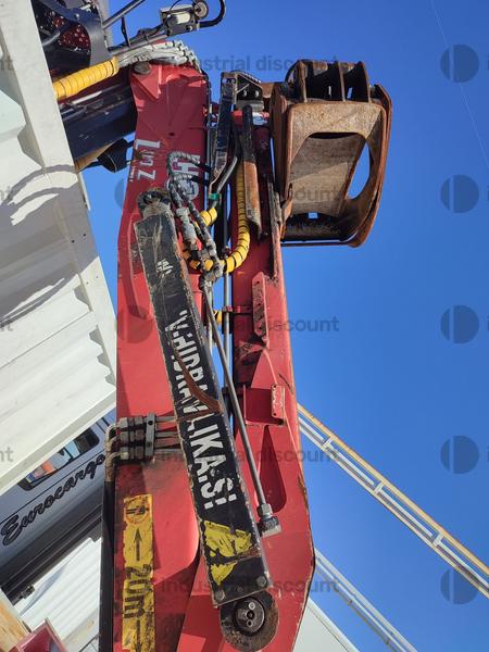 18#9387 Camion IVECO Eurotrakker a pianale con Gru e pinza per legna in vendita - foto 5