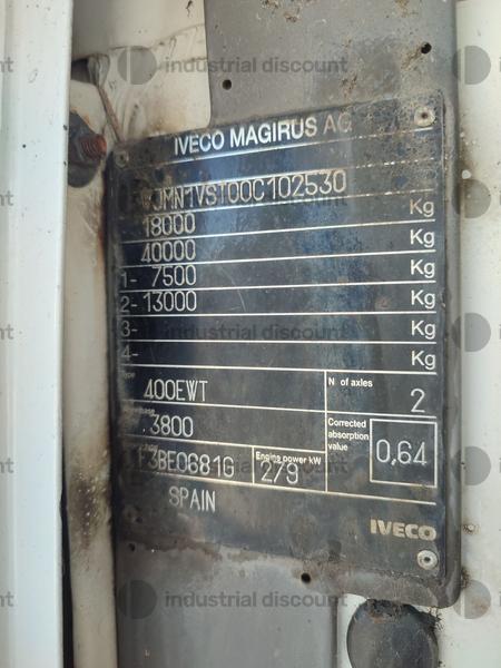 18#9387 Camion IVECO Eurotrakker a pianale con Gru e pinza per legna in vendita - foto 9