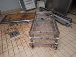 Immagine 2 - Cesti in acciaio per carni   Contenitore metallico in acciaio zincato  Carrello porta baltresche - Lotto 13 (Asta 9389)