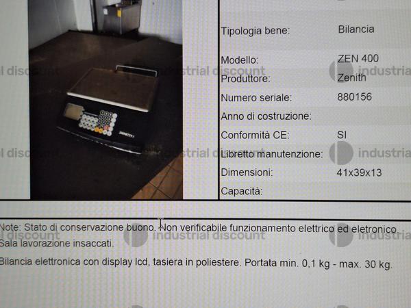 25#9389 Bilancia  Carrelli acciaio  Banchi lavoro e  Scrivania in vendita - foto 7