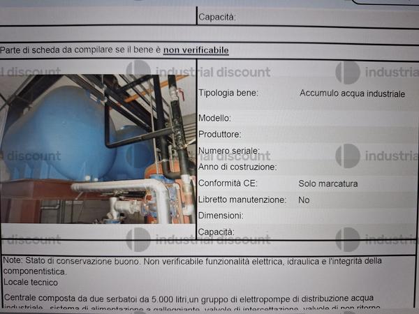 28#9389 Centrale di produzione vapore Biasicentrale di produzione acqua calda  Impianto di accumulo acqua industriale in vendita - foto 14