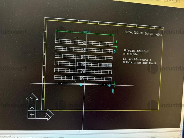 1#9407 Scaffalatura metallica Metalsistem leggera Super 1-2-3 in vendita - foto 8