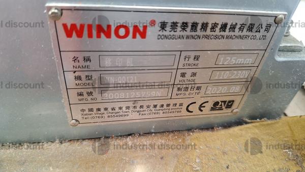 8#9416 Stampante Tampografica Winon WN-00121 in vendita - foto 2
