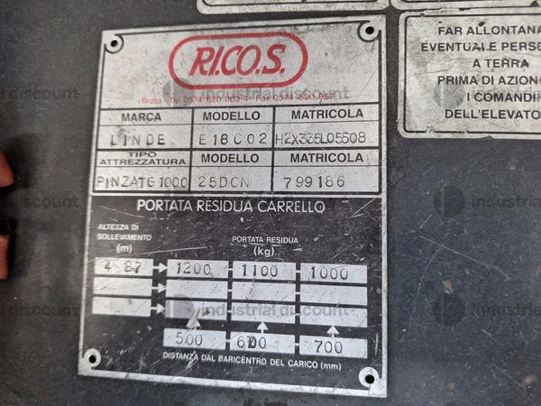 40#9433 Carrello elevatore elettrico Linde in vendita - foto 5