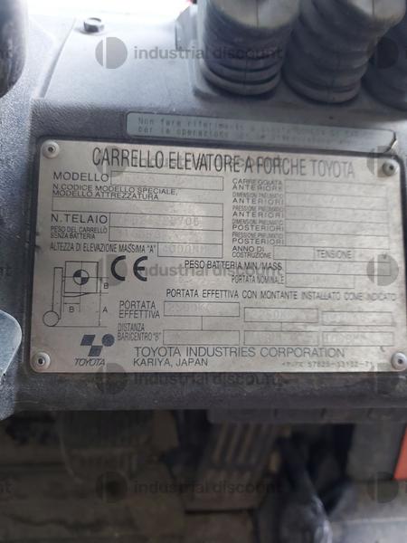 15#9469 Carrello elevatore elettrico Toyota in vendita - foto 12