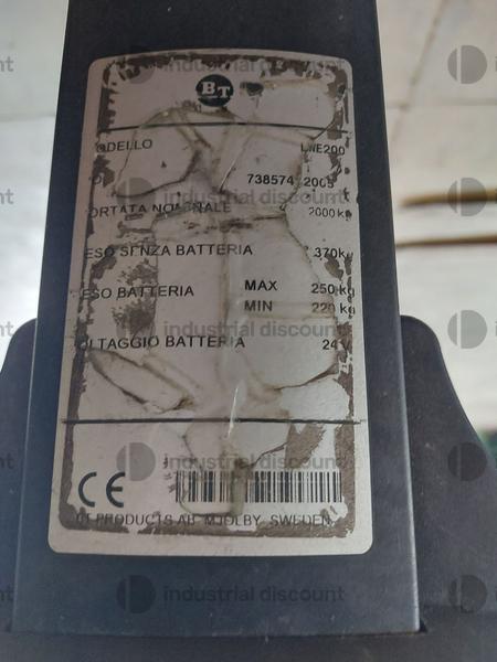 10#9470 Transpallet elettrico BT LWE200 in vendita - foto 5