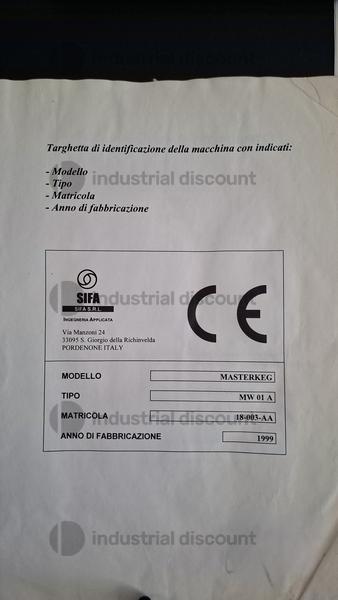 1#9477 Lavatrice riempitrice di fusti inox per vino Masterkeg in vendita - foto 2