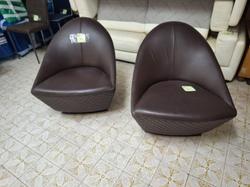 Poltrone in pelle girevoli - Lotto 32 (Asta 9482)