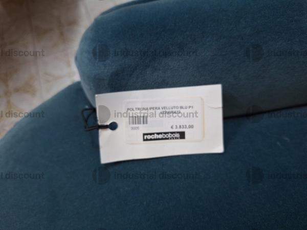 35#9482 Poltrona velluto Roche Bobois in vendita - foto 3