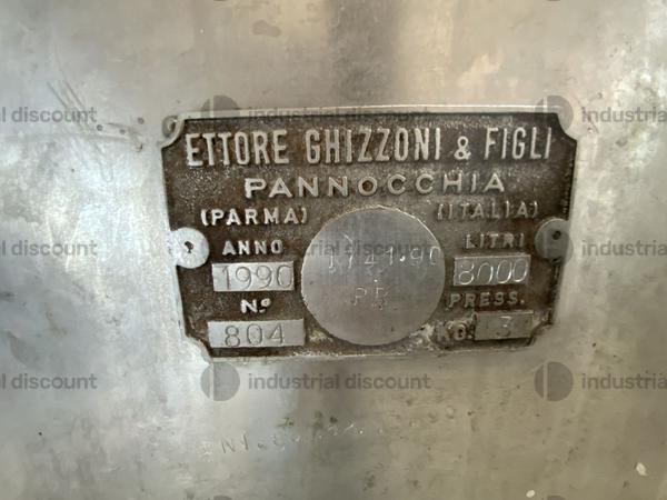 10#9550 Sterilizzatore Ghizzoni da 8.000 litri in vendita - foto 3