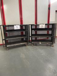 Scaffali neri con ruote - Lotto 12 (Asta 9552)