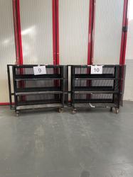 Scaffali neri con ruote - Lotto 14 (Asta 9552)