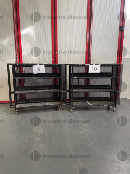 14#9552 Scaffali neri con ruote in vendita - foto 1
