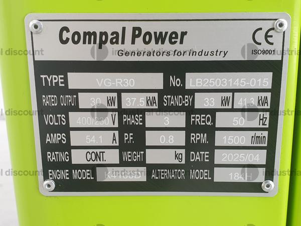 8#9575 Generatore elettrico 
Compal Power VG-30 verde in vendita - foto 2