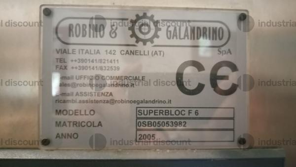 1#9598 Capsulatrice Robino & Galandrino Superbloc F6 in vendita - foto 2