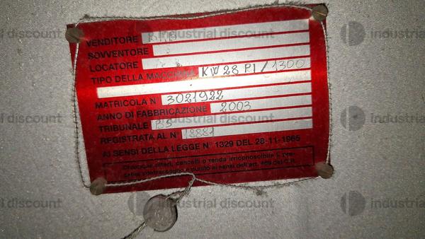 1#9600 Pressa a iniezione BMB 1300/28PI in vendita - foto 2