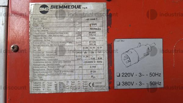 35#9600 Generatore di aria calda Biemmedue in vendita - foto 5