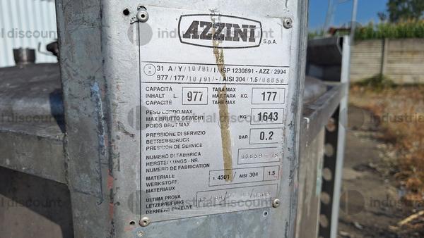 6#9601 Serbatoio in acciaio Azzini in vendita - foto 2