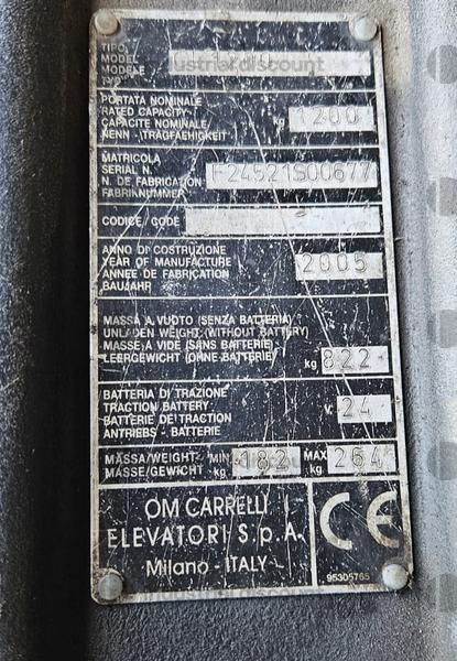 17#9701 Transpallet OM CL1200 in vendita - foto 5