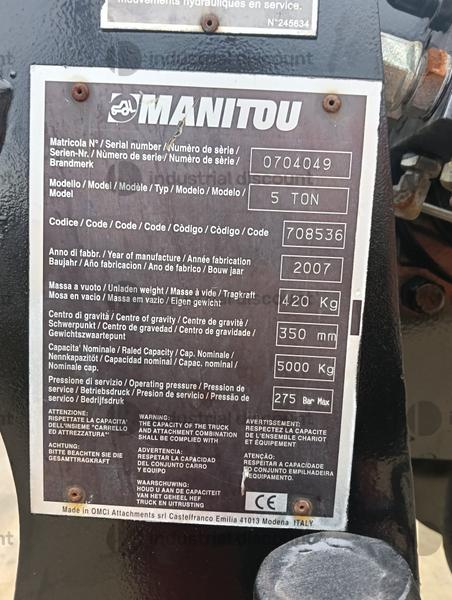 1#9762 Argano Manitou 5 Ton in vendita - foto 2