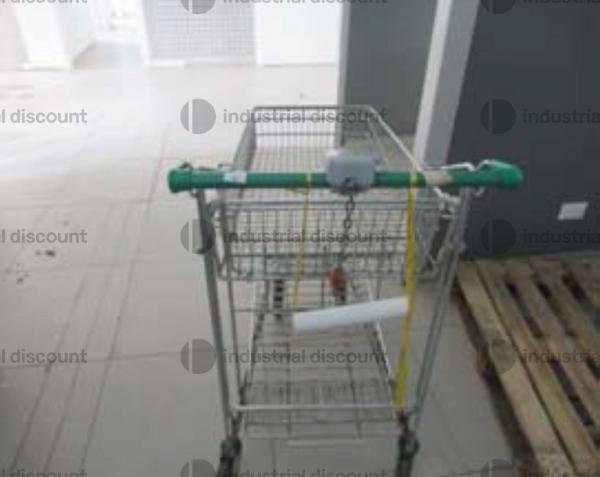 19#9809 Banco in acciaio, sedie, tavolo e carrello in vendita - foto 2