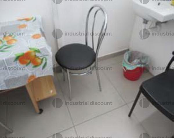 19#9809 Banco in acciaio, sedie, tavolo e carrello in vendita - foto 3