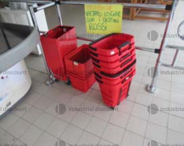 27#9809 Cestini della spesa espositore e barriera in acciaio in vendita - foto 3