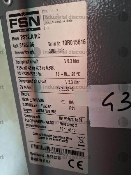 42#9818 Compressore Kaeser ed essiccatore FSN in vendita - foto 3