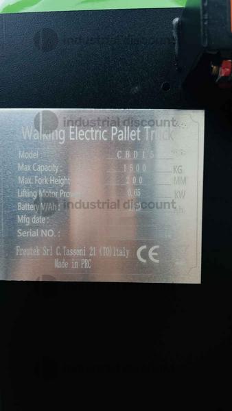 13#9851 FREUTEK NNT0019 Transpallet elettrico 1500 kg - 115mm in vendita - foto 3