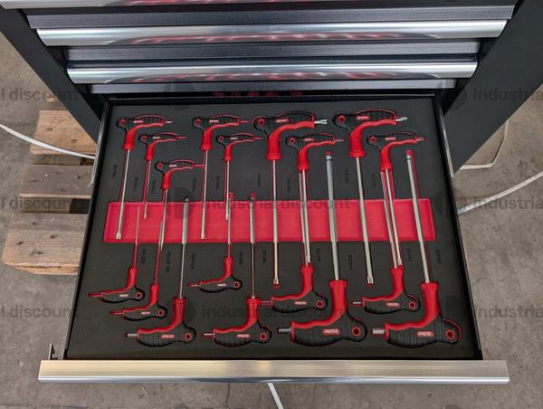 29#9851 FREUTEK TOL2801 Carrello portautensili da 280 pezzi con utensili e armadietto in vendita - foto 3